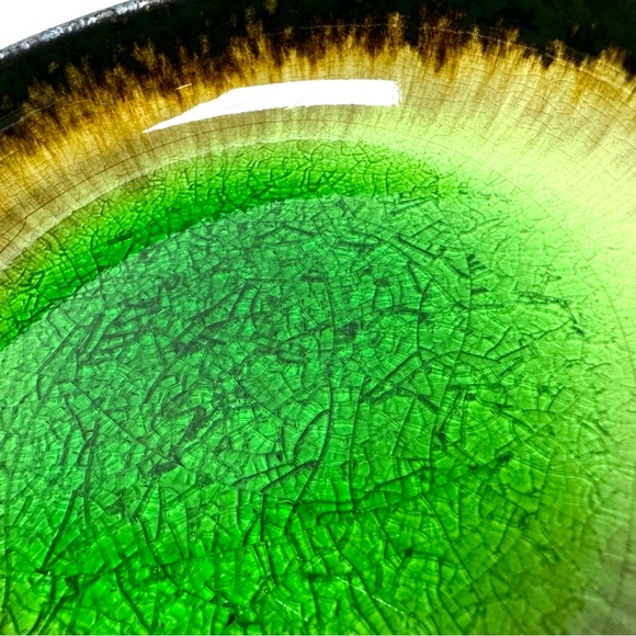 Kilin Ice Cracked Glazed Stoneware (Set-of-2) 6” Appetizer Dish - Picture 8 of 14